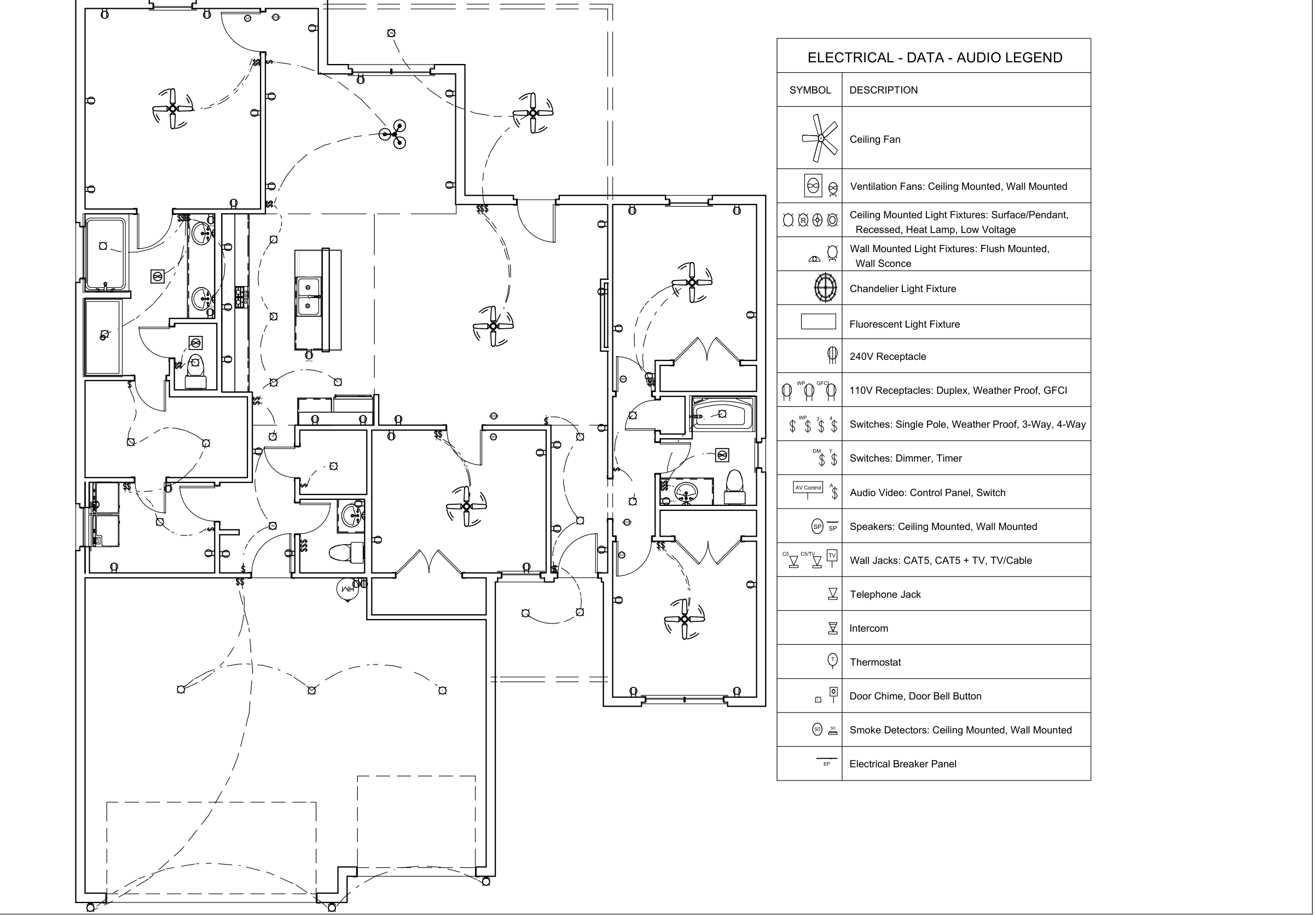 The Tanglewood electrical plan