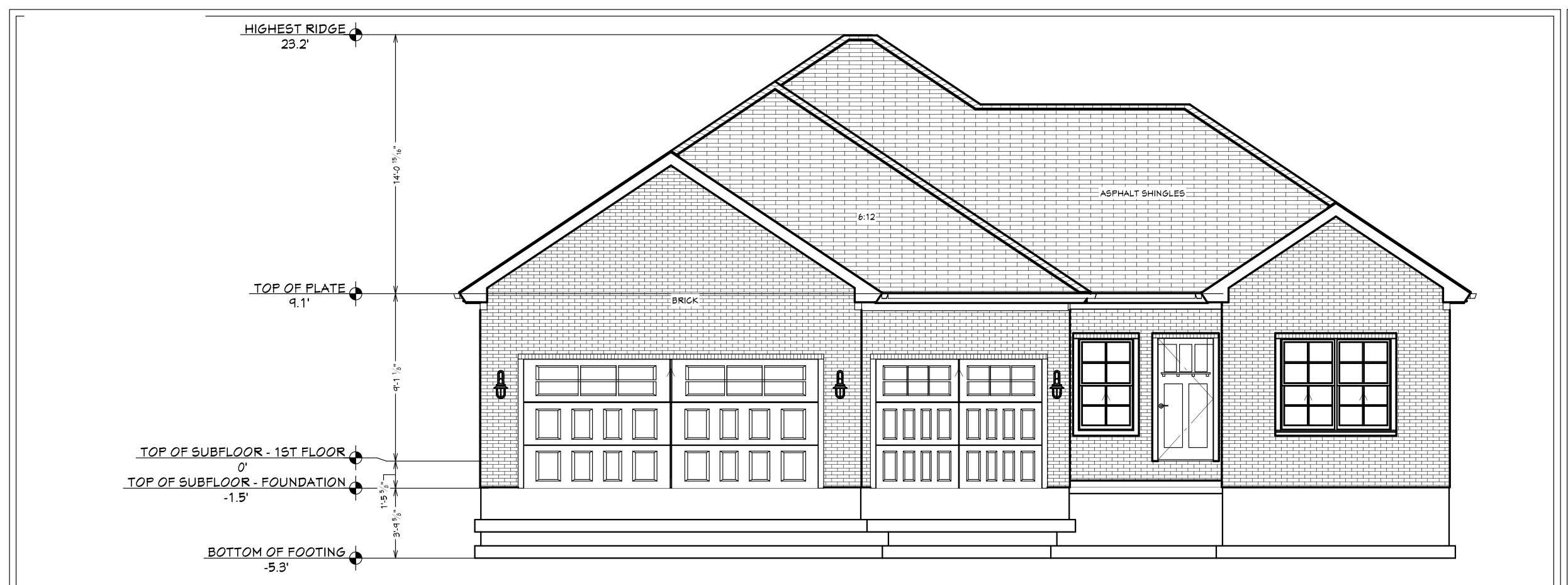 The Tanglewood front elevation