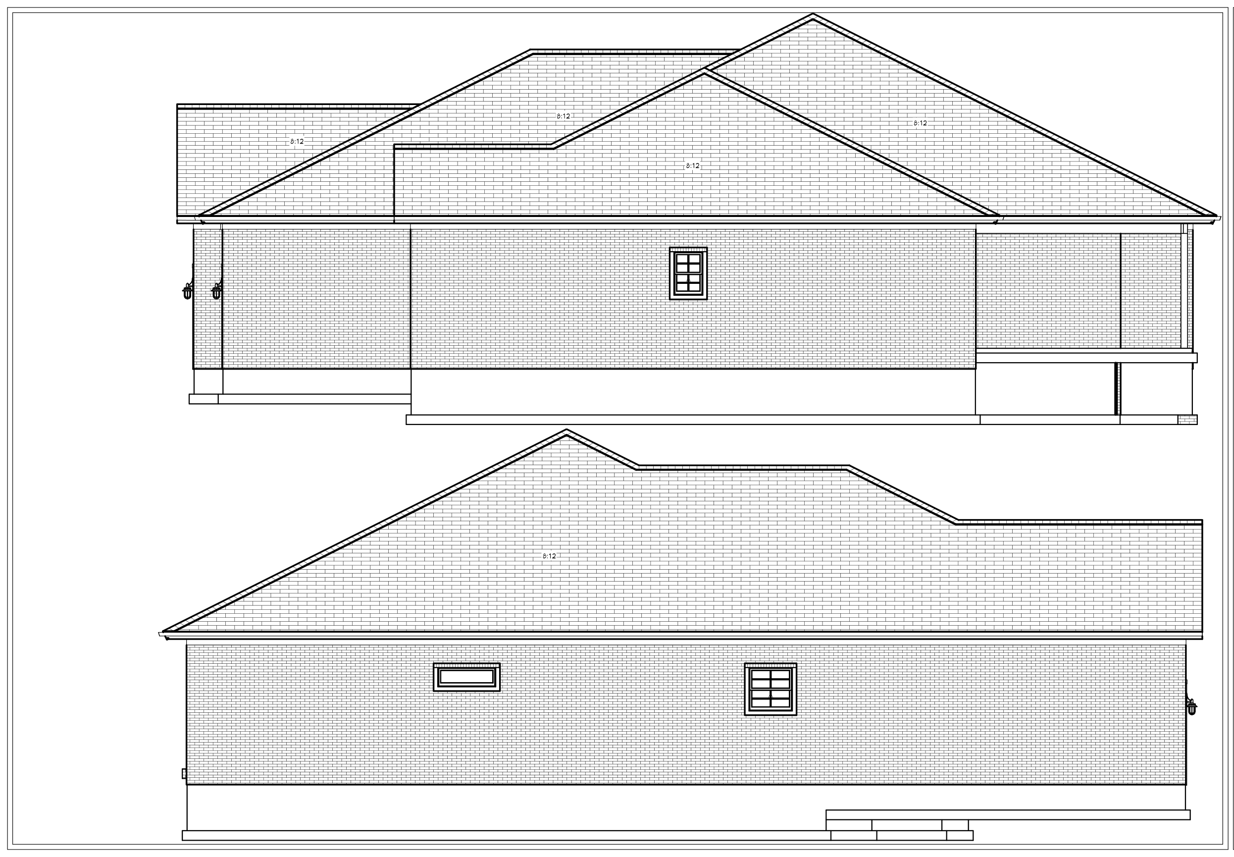 The Tanglewood side elevations