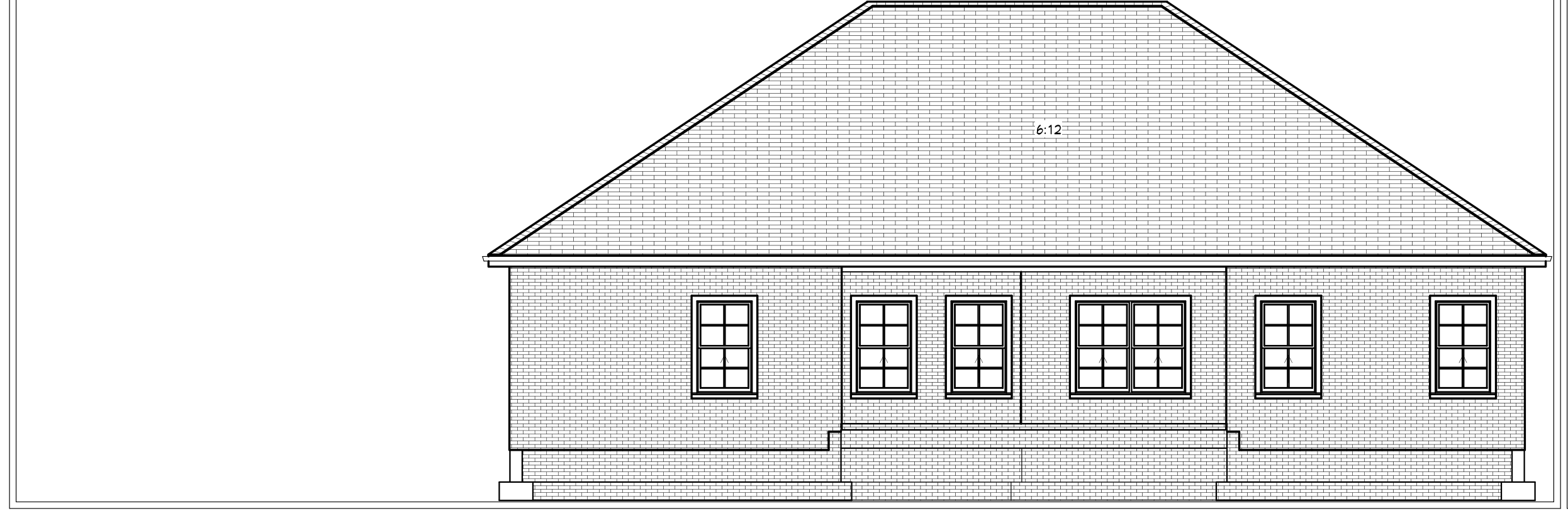 The Briercreek rear elevation