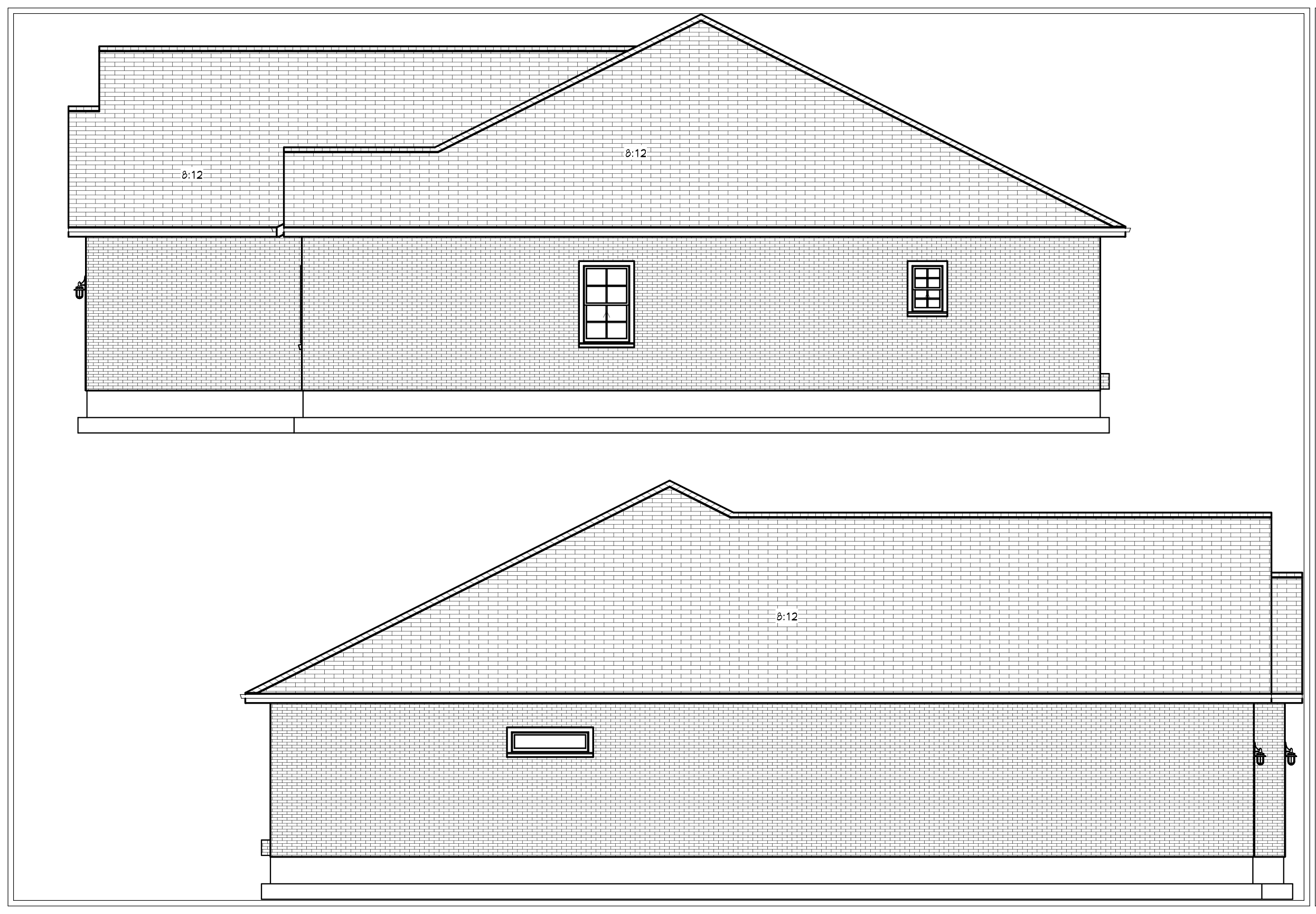 The Briercreek side elevations