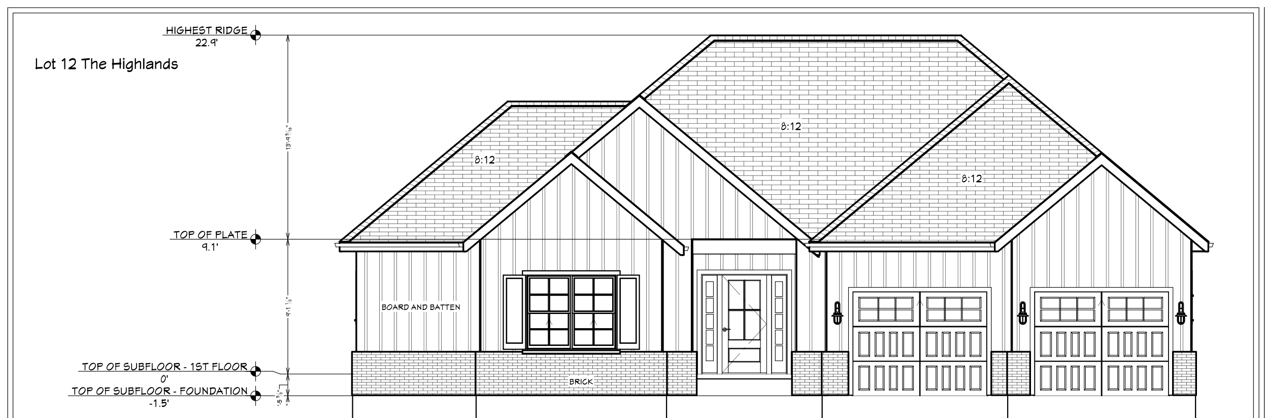 Dillon Cove front elevation