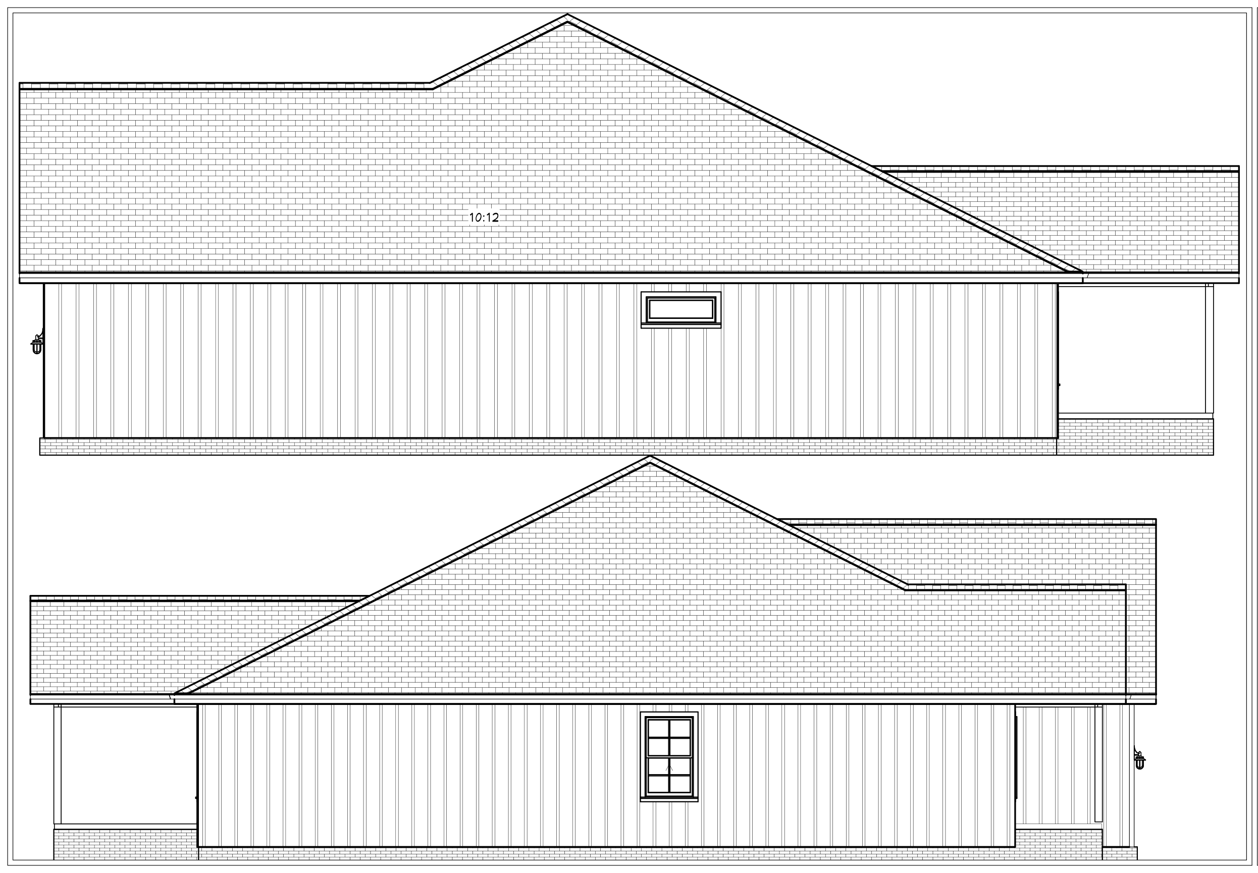 The Fairway 2 side elevations